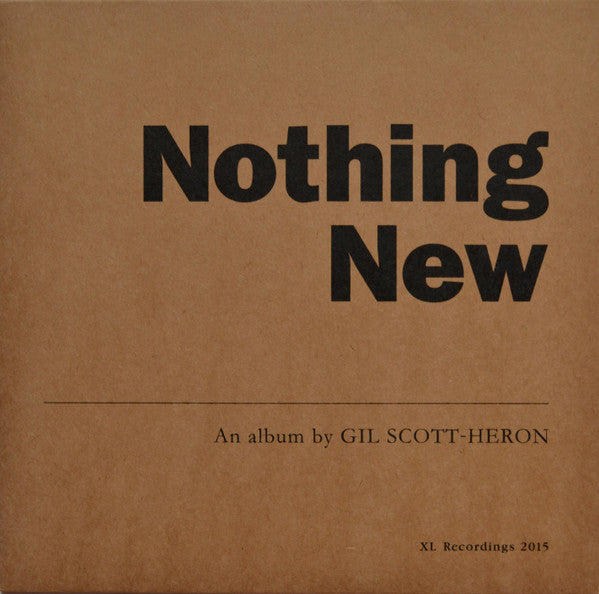 Gil Scott-Heron – Nothing New, pochette