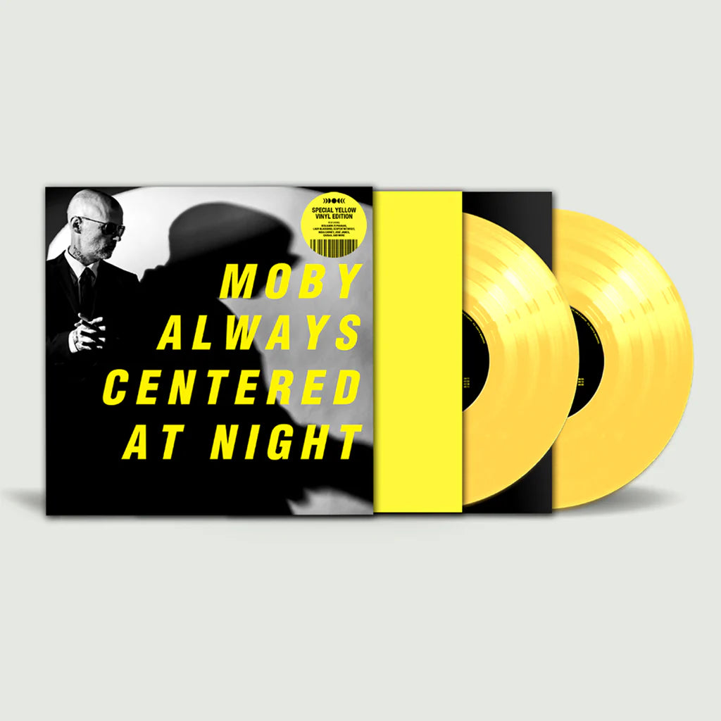 Moby - Always Centered At Night  2 x Vinyle, LP, Album, Édition Limitée, Numéroté, jauneLtd Yellow Vinyl] (Indie Ex)