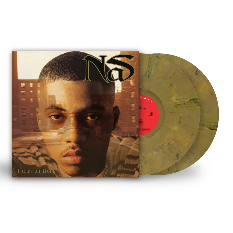 Nas – It Was Written  2 x Vinyle, LP, Album, Réédition, Or/Noir Marbré