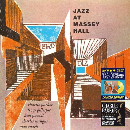 Charlie Parker Featuring Dizzy Gillespie, Bud Powell, Charles Mingus, Max Roach – Jazz At Massey Hall, pochette