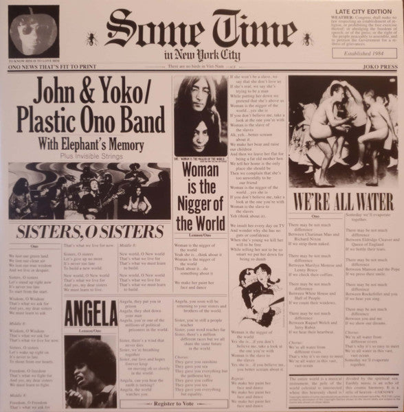 John &amp; Yoko / Plastic Ono Band With Elephant&