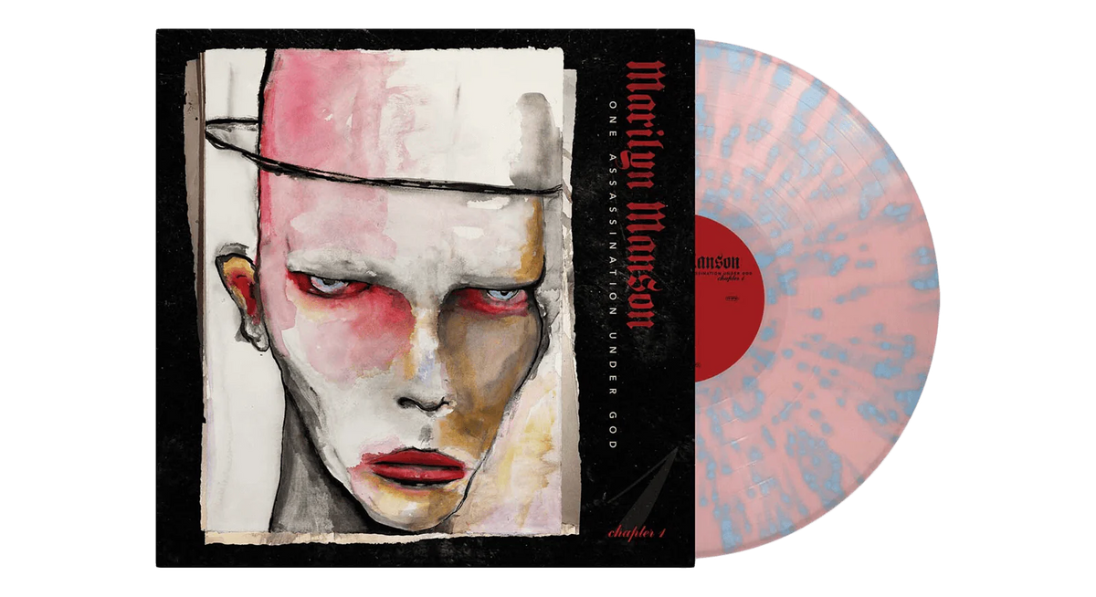 Marilyn Manson – One Assassination Under God (Chapter 1)  Vinyle, LP, Album, Pastel Pink with Blue splatter