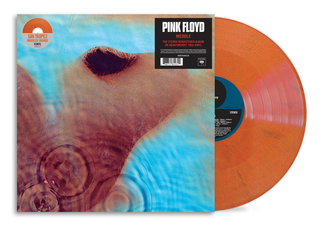Pink Floyd – Meddle, vinyle San Tropez Orange Marble