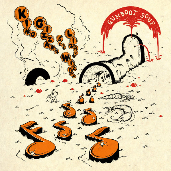 King Gizzard &amp; The Lizard Wizard – Gumboot Soup (USAGÉ) Vinyle, LP, Album, Limited Edition, Brown With Splatter