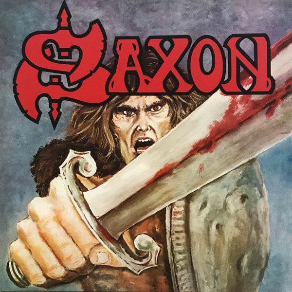 Saxon – Saxon Vinyle, LP, Album, Édition Limitée, Réédition, Blue W/ Red Splatter
