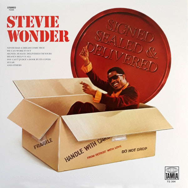 Stevie Wonder – Signed Sealed & Delivered  Vinyle, LP, Album, Réédition, Stéréo