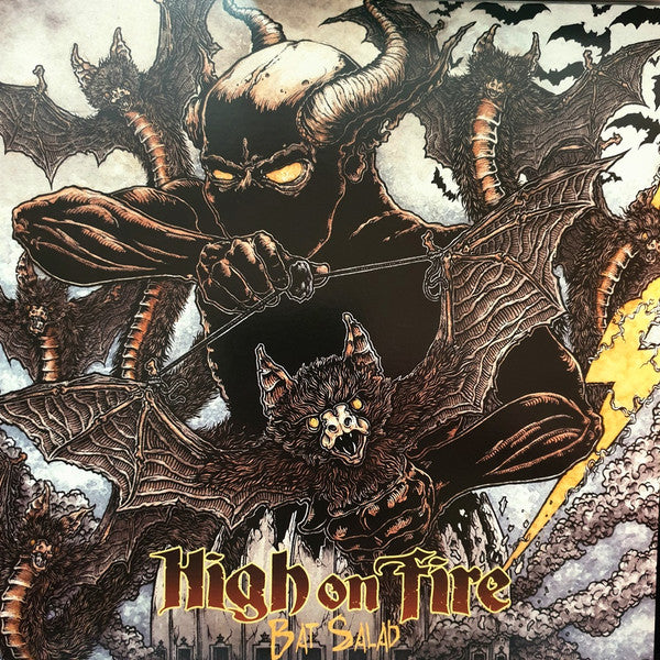 High On Fire – Bat Salad (USAGÉ) Vinyle, 12", 45 tours, EP, Édition Limitée, Clear With Black & Green Splatter