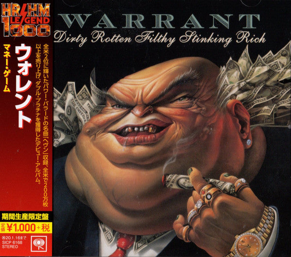 Warrant – Dirty Rotten Filthy Stinking Rich  CD, Album, Réédition, Remasterisé