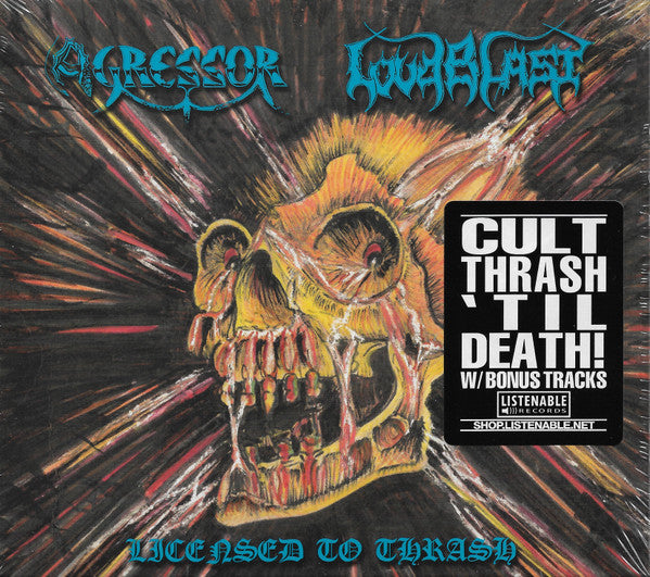 Loudblast / Agressor – Licensed To Thrash CD, Compilation, Remasterisé