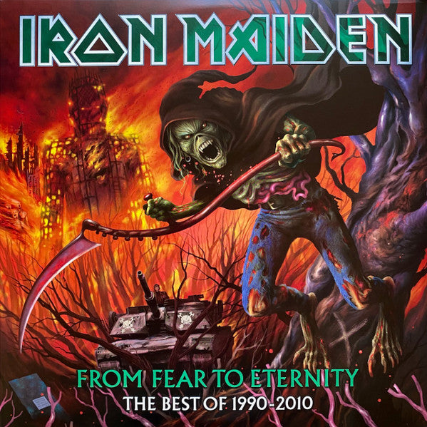 Iron Maiden – From Fear To Eternity - The Best Of 1990-2010 (USAGÉ) 3 x Vinyle, LP, Compilation, Édition limitée, Picture Disc, Réédition