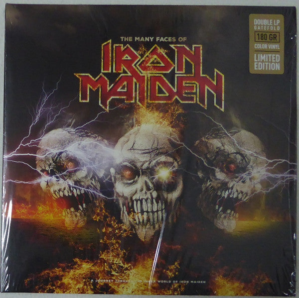 Artistes Divers – The Many Faces Of Iron Maiden (A Journey Through The Inner World Of Iron Maiden) 2 x  Vinyle, LP, Rouge  & Jaune Translucide