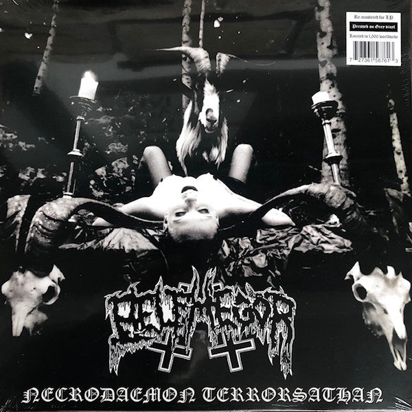 Belphegor ‎– Necrodaemon Terrorsathan (USAGÉ) Vinyle, LP, Album, Réédition, Remasterisé, Gris