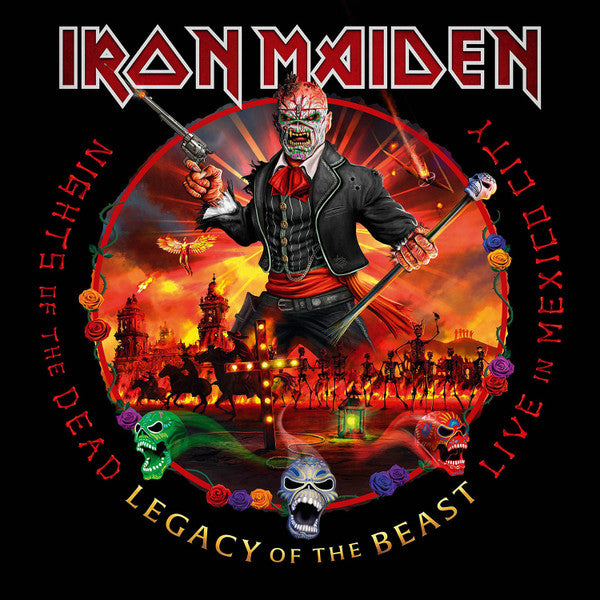 Iron Maiden – Nights Of The Dead, Legacy Of The Beast: Live In Mexico City (USAGÉ) 3 x Vinyle, LP, Album, 180g