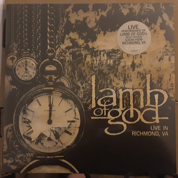 Lamb Of God – Live In Richmond, VA (USAGÉ) Vinyle, LP, Album, Stéréo, 150g