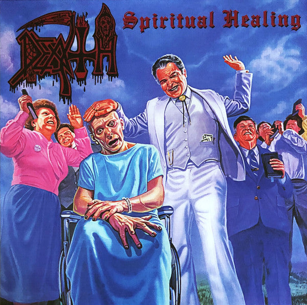 Death  ‎– Spiritual Healing  Vinyle, LP, Album, Réédition, Remasterisé, Butterfly With Splatter