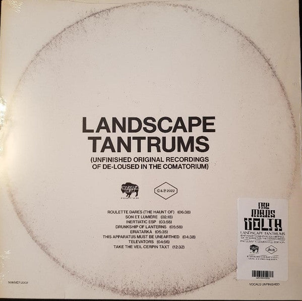 The Mars Volta – Landscape Tantrums (Unfinished Original Recordings Of De-Loused In The Comatorium)(USAGÉ) Vinyle, LP, Album, Remasterisé