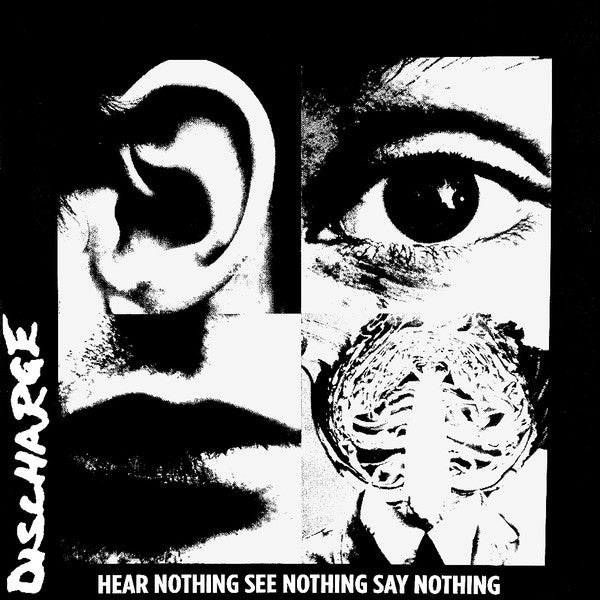 Discharge – Hear Nothing See Nothing Say Nothing  Vinyle, LP, Album, Édition Limitée, Réédition, White, Gatefold, 40e Anniversaire