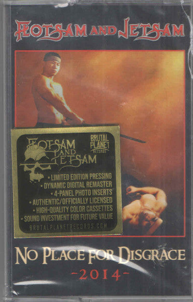 Flotsam And Jetsam – No Place For Disgrace 2014 Cassette, Album, Réédition, Red