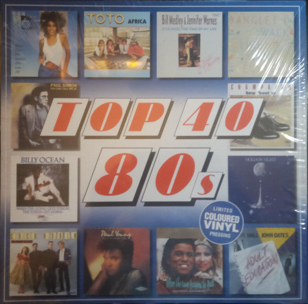 Artistes Divers – Top 40 80s  Vinyle, LP, Compilation, Édition Limitée, Bleu Transparent