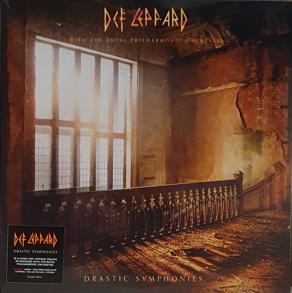 Def Leppard With The Royal Philharmonic Orchestra – Drastic Symphonies  2 x Vinyle, LP, Album, Édition Limitée, Transparent