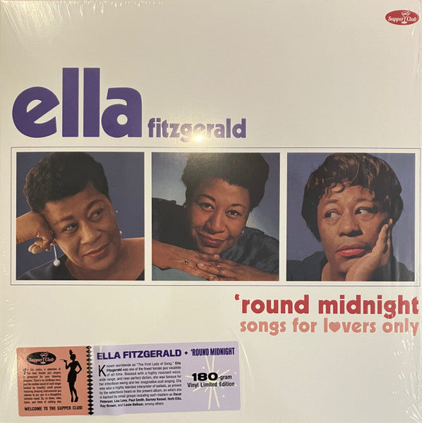 Ella Fitzgerald – Round Midnight Songs For Lovers Only  Vinyle, LP, Compilation, Édition Limitée, 180g