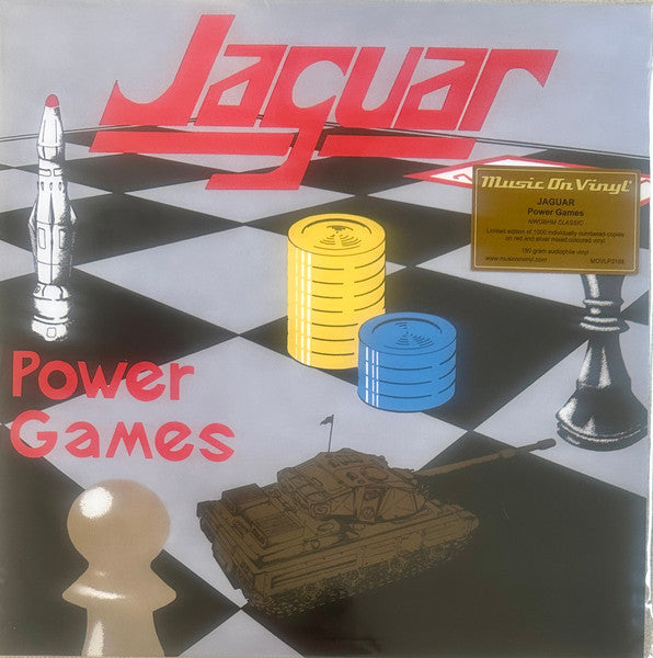 Jaguar – Power Games  Vinyle, LP, Album, Édition Limitée, Numéroté, Rouge Et Argent Mixte