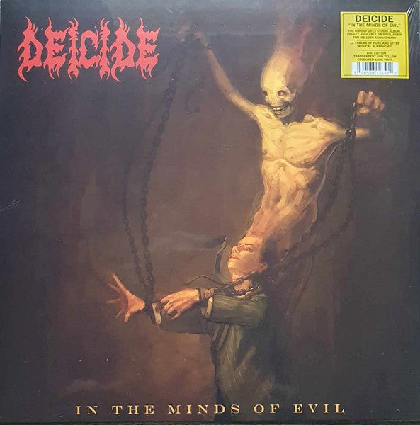 Deicide – In The Minds Of Evil Vinyle, LP, Album, Édition Limitée, Réédition, Yellow [Sun], 180g