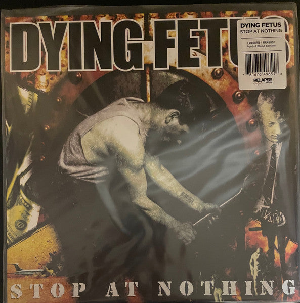 Dying Fetus – Stop At Nothing  Vinyle, LP, Album, Réédition, Pool Of Blood