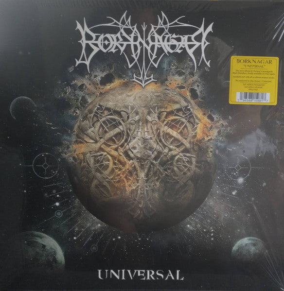 Borknagar – Universal  2 x Vinyle, LP, Album, Édition Limitée, Réédition, Remasterisé, Jaune Transparent, 180g