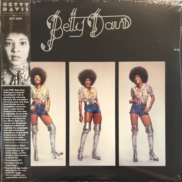Betty Davis – Betty Davis  Vinyle, LP, Album, Réédition, Remasterisé, Coke Bottle Clear