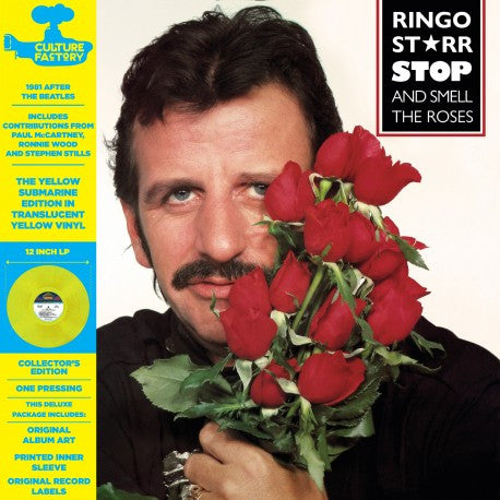 Ringo Starr – Stop And Smell The Roses  Vinyle, LP, Édition Limitée, Réédition, Remasterisé, Jaune Translucide