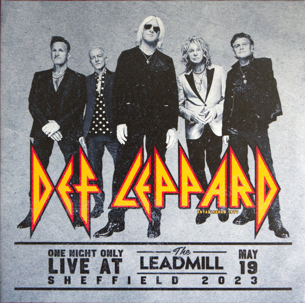 Def Leppard – One Night Only: Live At The Leadmill 2023 - 2 x Vinyle, LP, Album, Record Store Day, Gris