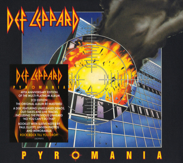 Def Leppard – Pyromania  2 x CD, Album, Réédition, Remasterisé, Édition 40e Anniversaire