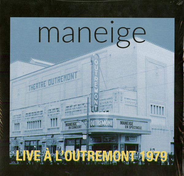 Maneige – Live À L'Outremont 1979 (USAGÉ)  Vinyle, LP, Album, Remasterisé, Stéréo