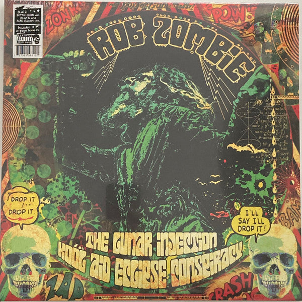 Rob Zombie – The Lunar Injection Kool Aid Eclipse Conspiracy Vinyle, LP, Album, Blue In Bottle Green With Black Splatte