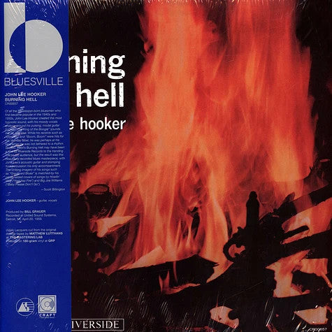 John Lee Hooker – Burning Hell Vinyle, LP, Album, Réédition, Remasterisé, 180g