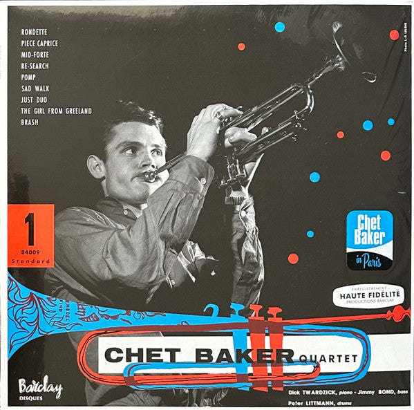 Chet Baker Quartet – Chet Baker Quartet (USAGÉ) Vinyle, LP, Album, 180g