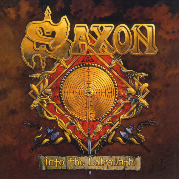 Saxon – Into The Labyrinth Vinyle, LP, Album, Édition Limitée, Numéroté, Réédition, Gold