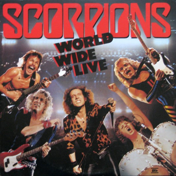 Scorpions – World Wide Live (USAGÉ) Vinyle, LP, Album, Gatefold