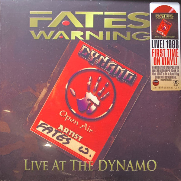 Fates Warning – Live At The Dynamo Vinyle, LP, Album, Limited Edition, Reissue, Red