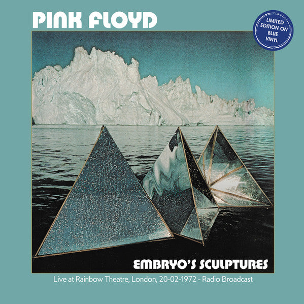 Pink Floyd – Embryo's Sculptures  Vinyle, LP, Édition Limitée, Bleu
