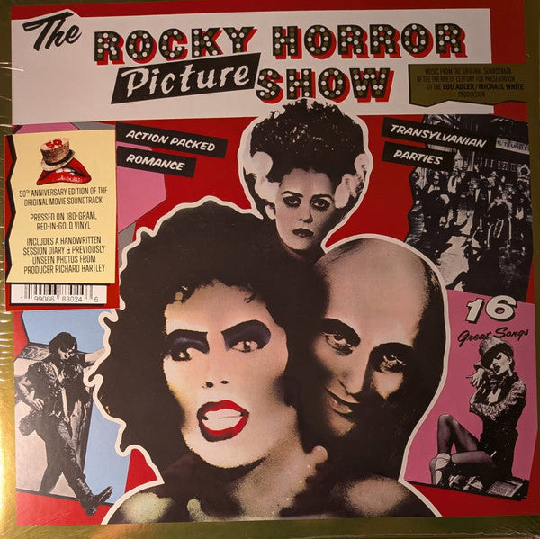 "The Rocky Horror Picture Show" Original Cast – The Rocky Horror Picture Show Vinyle, LP, Réédition, Rouge-doré, 50e anniversaire