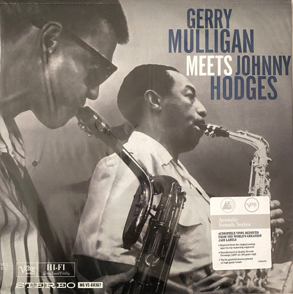 Gerry Mulligan Meets Johnny Hodges – Gerry Mulligan Meets Johnny Hodges  Vinyle, LP, Album, Réédition