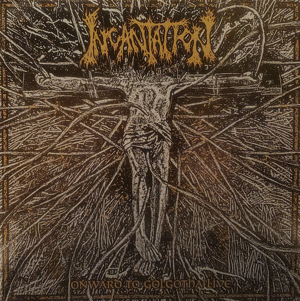 Incantation – Onward To Golgotha Live 2 x Vinyle, LP, Album, Metallic Silver &amp; Black Ice Merge w/ Splatter