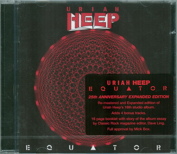 Uriah Heep – Equator CD, Album, Réédition, Remasterisé