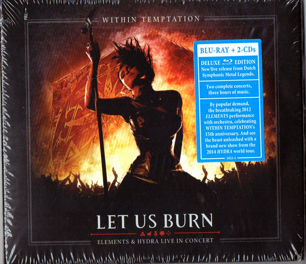 Within Temptation – Let Us Burn (Elements & Hydra Live In Concert) 2 x CD, Album, Blu-ray