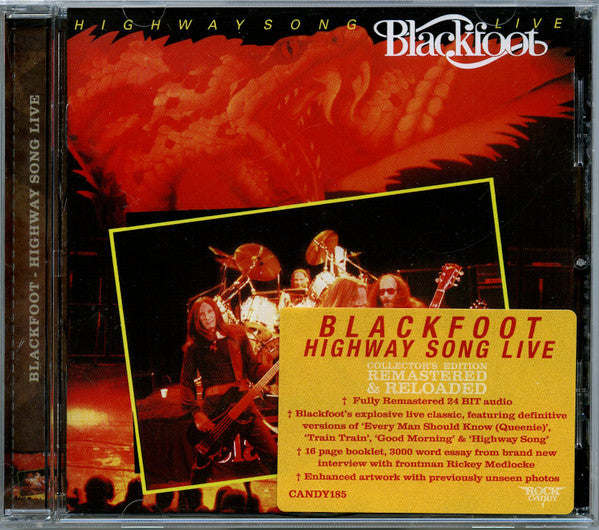 Blackfoot – Highway Song Live CD, Album, Réédition, Remasterisé