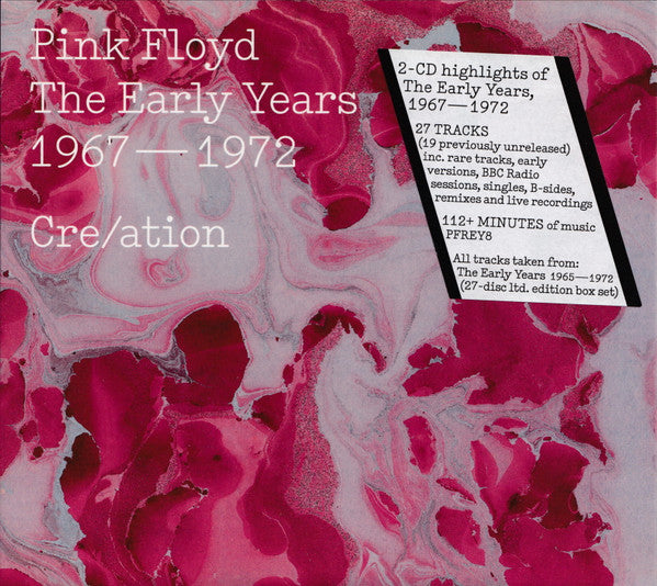 Pink Floyd – Cre/ation - The Early Years 1967 - 1972 - 2 x CD, Compilation