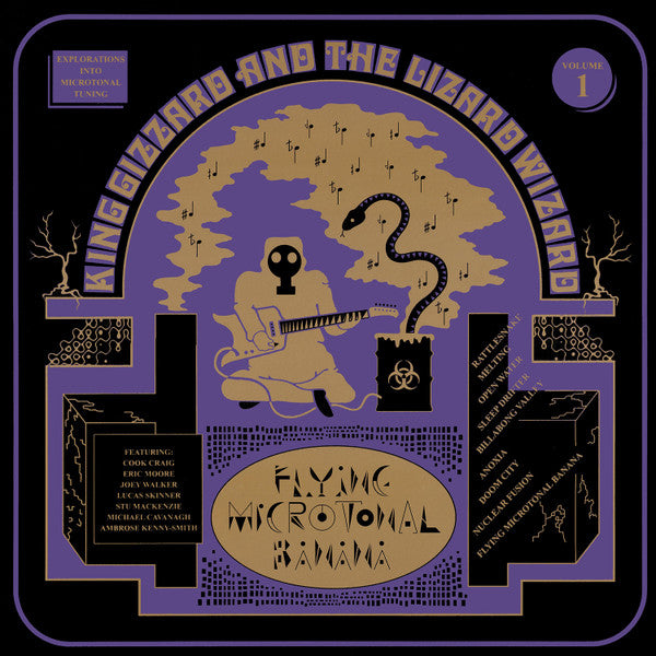 King Gizzard &amp; The Lizard Wizard – Flying Microtonal Banana (USAGÉ) Vinyle, LP, Album, Limited Edition, Stereo, Yellow [Radioactive Yellow]
