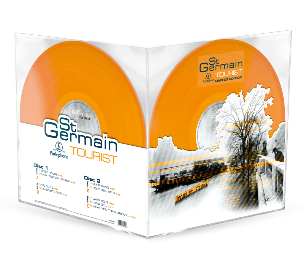 St Germain – Tourist 2 x Vinyle, LP, Album, Édition Limitée, Réédition, Remasterisé, Translucent Orange